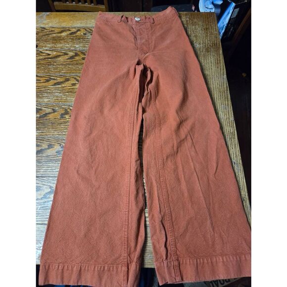 Jesse Kamm Denim - Jesse Kamm Orange/red Sailor  canvas Pant Wide-Leg Trousers sz 6